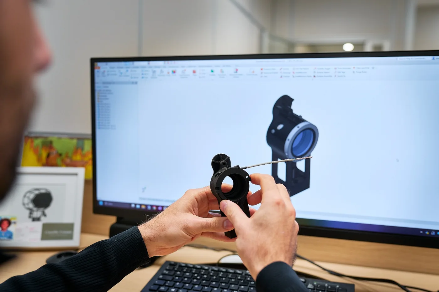 Design validation between CAD model and printed component
